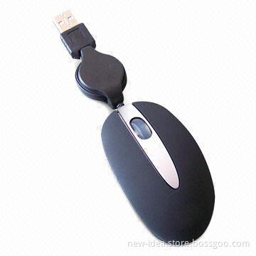 USB Optical Mouse with 800 to 1,000DPI Resolution Range and 1.5m Cable Length